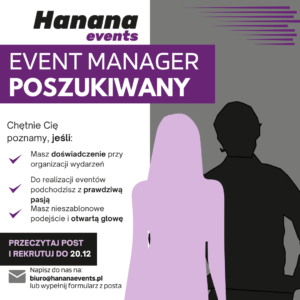 Event Manager - rekrutacja